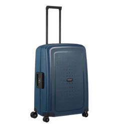 Samsonite S´Cure Eco - Spinner 69cm In Navy Blue -Koffer Verkaufs-Shop compressed 128015 1598 SCURE ECO SPIN6925 POST CONSUMER WHEEL HANDLE FULL