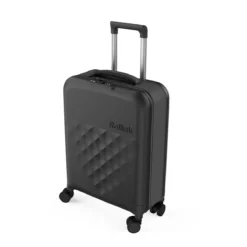 Vega360 Cabin Size Schwarz -Koffer Verkaufs-Shop compressed 202 RIK Suitcase Renders 21 High perspective 0000s 0000 Black