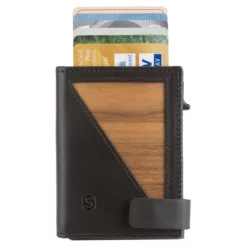 Flo - Geldbörse Ohne Münzfach In Amazaque/Schwarz -Koffer Verkaufs-Shop compressed 20810102 03