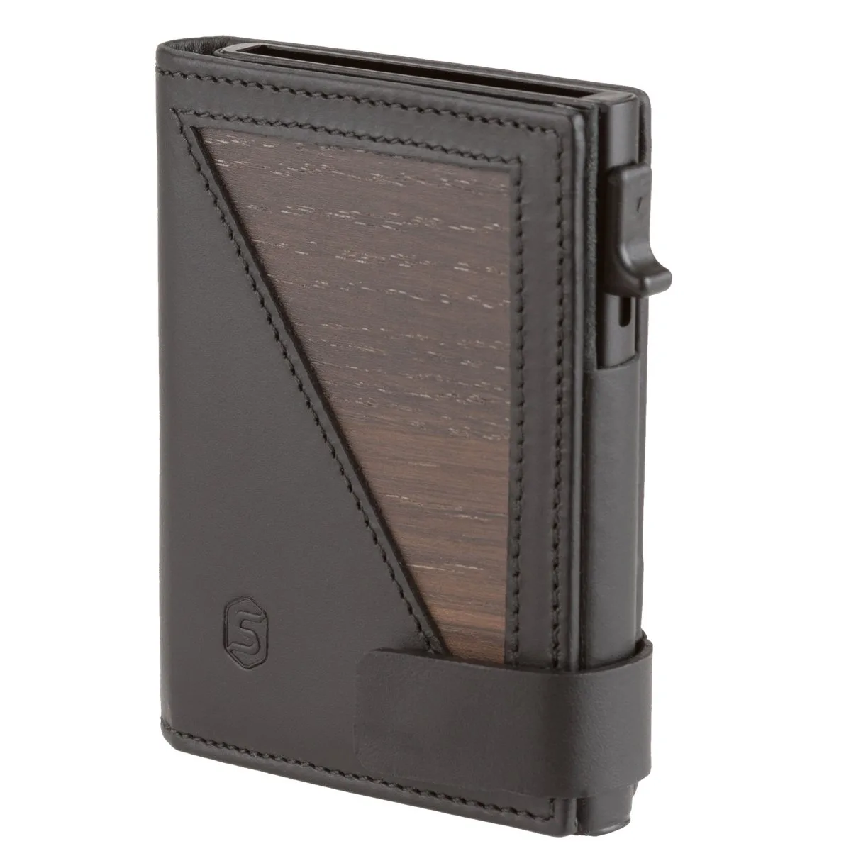 Flo - Geldbörse Ohne Münzfach In Räuchereiche/Schwarz 6 Flo - Geldbörse Ohne Münzfach In Räuchereiche/Schwarz – Bild 4