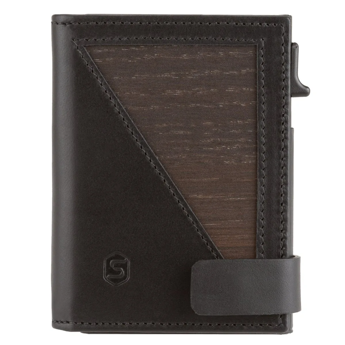 Flo - Geldbörse Ohne Münzfach In Räuchereiche/Schwarz 5 Flo - Geldbörse Ohne Münzfach In Räuchereiche/Schwarz – Bild 3