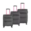 Adelaide Sport 3-tlg. Trolleyset In Dunkelgrau -Koffer Verkaufs-Shop compressed 3 tlg trolleyset 52 64 75cm exp loubs adelaide sport 51