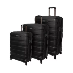 Chicago 3tlg. Kofferset Black