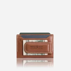 Roma - Money Clip And Card Holder In Tan