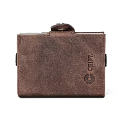 3.55 Kartenhalter Mit Münzfach Und Notenfach In Vintage Braun