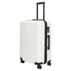 Louisville 3er Trolley Set Weiss -Koffer Verkaufs-Shop compressed 39040 60 CM 003 WHITE 2D 0002