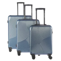 Louisville 3er Trolley Set Jeansblau
