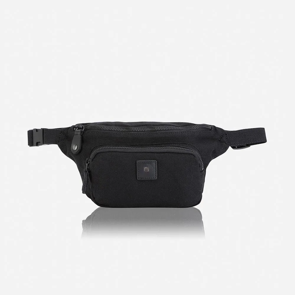 Canvas - Casual Waist Bag In Schwarz 3 Canvas - Casual Waist Bag In Schwarz