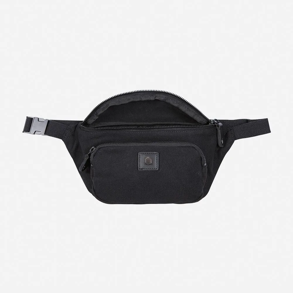 Canvas - Casual Waist Bag In Schwarz 4 Canvas - Casual Waist Bag In Schwarz – Bild 2