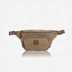 Canvas - Casual Waist Bag In Khaki