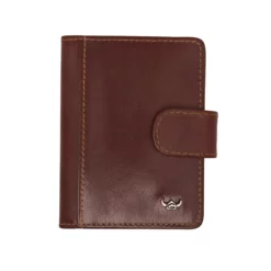 Golden Head Colorado - RFID Kreditkartenetui Mit Riegel Tabacco