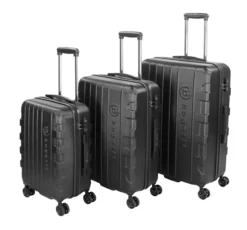 Bugatti Galatea Hartschalenkoffer 3er Set Schwarz