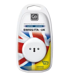 GO TRAVEL Adapter Schweiz-UK (geerdet)