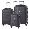 Santiago - 3er Trolleyset Schwarz -Koffer Verkaufs-Shop compressed 56 2220341 Set