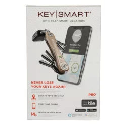 KeySmart Pro - Kompakter Schlüsselhalter Mit Tile Für 14 Schlüssel - Gold -Koffer Verkaufs-Shop compressed 720