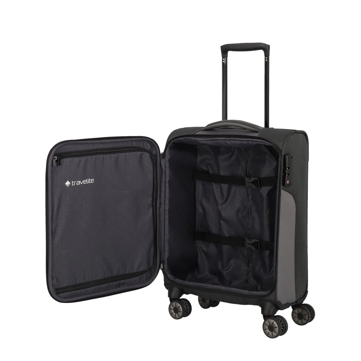 Travelite Viia - 4-Rad Trolley S, Anthrazit 4 Travelite Viia - 4-Rad Trolley S, Anthrazit – Bild 2