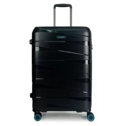 Ted Luggage - 3er Kofferset Schwarz -Koffer Verkaufs-Shop compressed BG Berlin TED Luggage Medium Size 24 BLACK 01