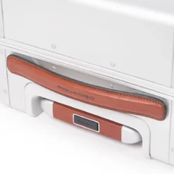 Piquadro Ultra Slim Grosser Koffer Grau/Leder -Koffer Verkaufs-Shop compressed BV4425ALU GRCU DETT4 2