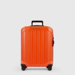 Piquadro PQ-Light - Ultra Slim Kabinen-Hartschalentrolley Orange