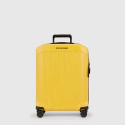 Piquadro PQ-Light - Ultra Slim Kabinen-Hartschalentrolley Gelb