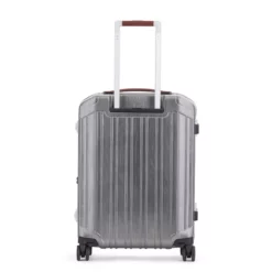 Piquadro PQ-Light - Fast-Check Handgepäck Hartschalentrolley Schwarz/Leder -Koffer Verkaufs-Shop compressed BV4426PQLM NCU 2 DETT0