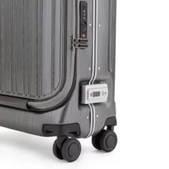 Piquadro PQ-Light - Fast-Check Handgepäck Hartschalentrolley Schwarz/Leder -Koffer Verkaufs-Shop compressed BV4426PQLM NCU 5 DETT5