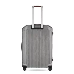 Piquadro PQ-Light - Ultra Slim Mittelgrosser Hartschalentrolley Schwarz/Leder -Koffer Verkaufs-Shop compressed BV4427PQLM NCU 2 DETT0