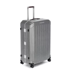 Piquadro PQ-Light - Ultra Slim Grosser Hartschalentrolley Schwarz/Leder 13 Piquadro PQ-Light - Ultra Slim Grosser Hartschalentrolley Schwarz/Leder -Koffer Verkaufs-Shop compressed BV4428PQLM NCU 4 DETT2