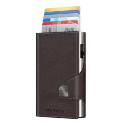 Wallet Click & Slide Classic Nappa Brown/Silver
