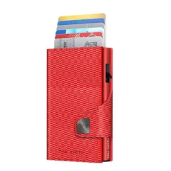 Wallet Click & Slide Portemonnaie Rhombus Coral/Red