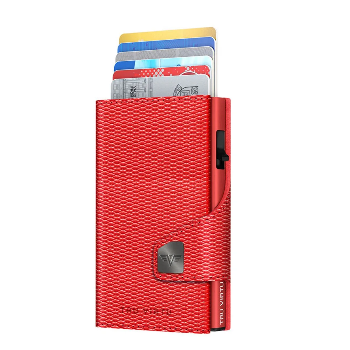 Wallet Click & Slide Portemonnaie Rhombus Coral/Red 3 Wallet Click & Slide Portemonnaie Rhombus Coral/Red
