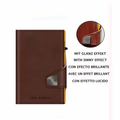 Wallet Click & Slide Portemonnaie Florence Chocolate/Gold -Koffer Verkaufs-Shop compressed Bild2112