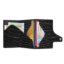 Wallet Click & Slide Classic Croco Black/Black -Koffer Verkaufs-Shop compressed Bild382