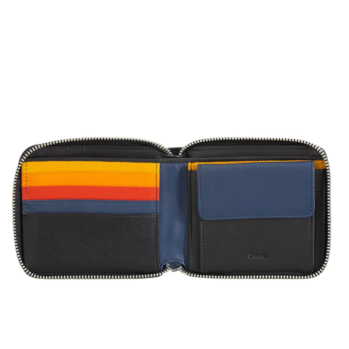 Faro - Brieftasche Mit Reissverschluss RFID Schwarz 4 Faro - Brieftasche Mit Reissverschluss RFID Schwarz – Bild 2