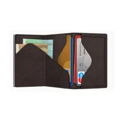 Wallet Click & Slide Sleek Nappa Brown/Silver -Koffer Verkaufs-Shop compressed Bild459