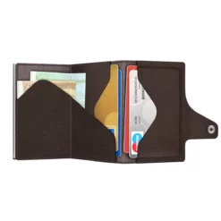Wallet Click & Slide Coin Pocket Nappa Brown/Silver 11 Wallet Click & Slide Coin Pocket Nappa Brown/Silver -Koffer Verkaufs-Shop compressed Bild559