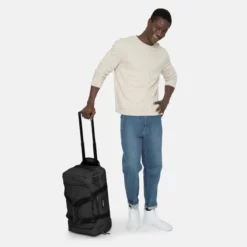 Eastpak Leatherface S + Trolley Reisetasche In Schwarz -Koffer Verkaufs-Shop compressed EK00031E 008 ALT104 UC119874 mLow