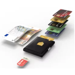 Exentri Wallet Leder Schwarz Für 10 Karten -Koffer Verkaufs-Shop compressed EX001 rendering 3DMR