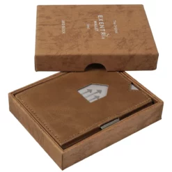 Exentri Wallet Leder Sand Für 10 Karten -Koffer Verkaufs-Shop compressed EX007 in giftboxMR