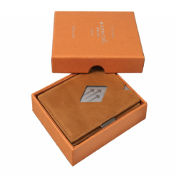 Exentri Wallet Cognac Für 10 Karten -Koffer Verkaufs-Shop compressed EXD315 in giftboxMRjpg