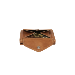 Exentri Multiwallet Leder Sand Für 5-10 Karten -Koffer Verkaufs-Shop compressed EXM507 back open coinpocketMR1