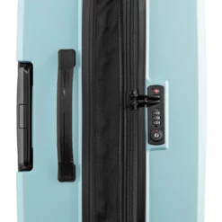 Jet - Trolley M In Hellblau -Koffer Verkaufs-Shop compressed Jet blau detail Dehnfalte1