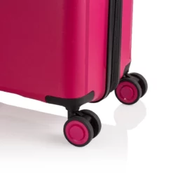 Jet - Trolley M In Rot -Koffer Verkaufs-Shop compressed Jet red detail rolle 30 03 2022 0001