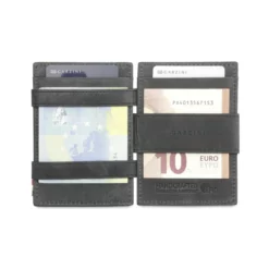 Essenziale - Magic Portemonnaie In Schwarz Aus Gebürstetem Leder -Koffer Verkaufs-Shop compressed MW CS1 BRBL 6
