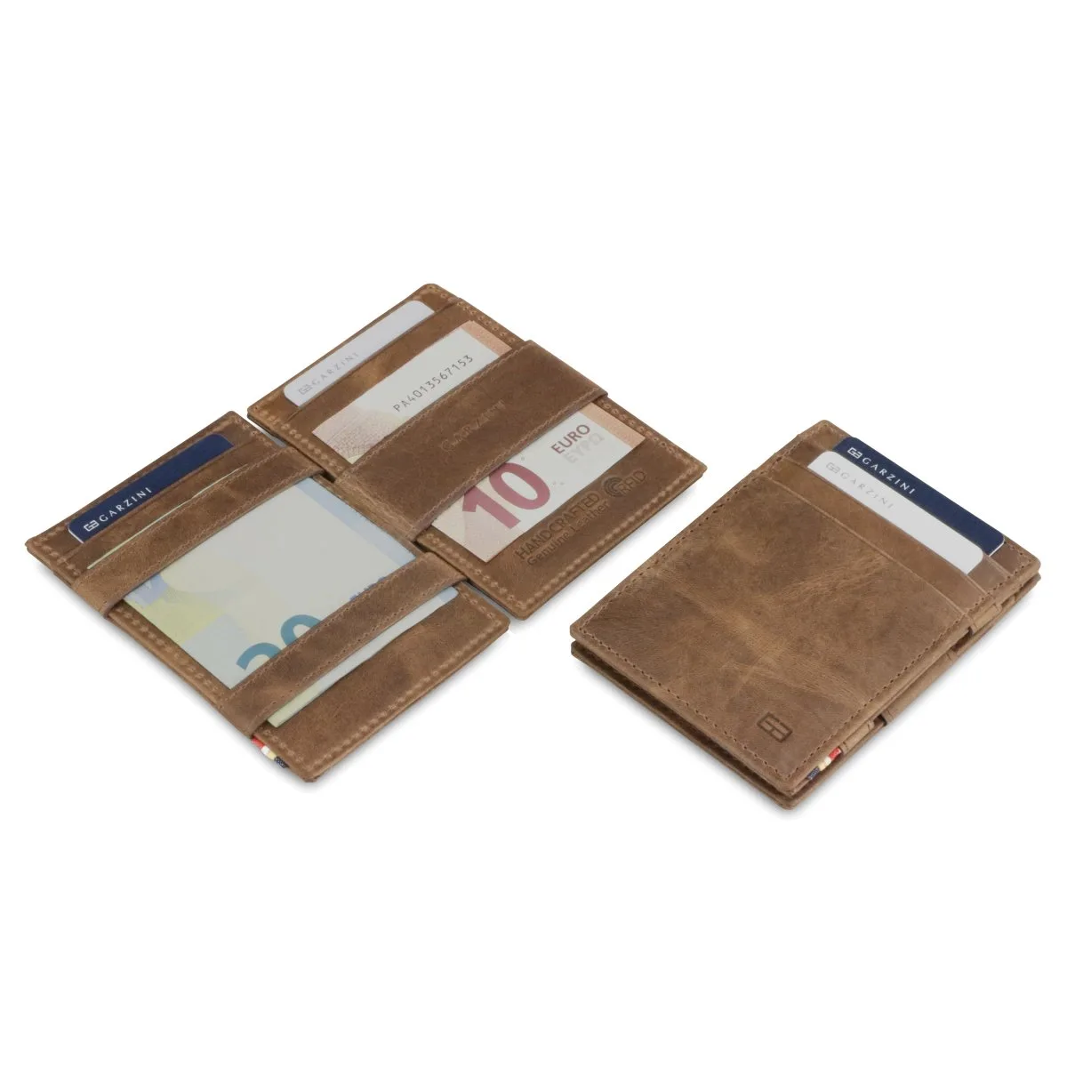 Essenziale - Magic Portemonnaie In Braun Aus Gebürstetem Leder 7 Essenziale - Magic Portemonnaie In Braun Aus Gebürstetem Leder – Bild 5