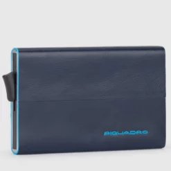 Piquadro Blue Square - Kreditkartenhalter Mit Aussenfach In Blau -Koffer Verkaufs-Shop compressed PP5959B2R BLU2 4