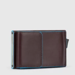 Piquadro Blue Square - Kreditkartenhalter Mit Aussenfach In Mahagoni -Koffer Verkaufs-Shop compressed PP5959B2R MO 3