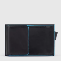 Piquadro Blue Square - Kreditkartenhalter Mit Aussenfach In Schwarz 9 Piquadro Blue Square - Kreditkartenhalter Mit Aussenfach In Schwarz -Koffer Verkaufs-Shop compressed PP5959B2R N 2