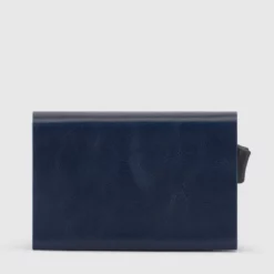 Piquadro Blue Square - Doppelter Kreditkartenhalter In Blau -Koffer Verkaufs-Shop compressed PP5961B2R BLU2 2