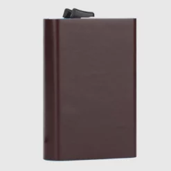 Piquadro Blue Square - Doppelter Kreditkartenhalter In Mahagoni -Koffer Verkaufs-Shop compressed PP5961B2R MO 3